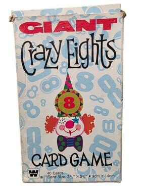 Giant Crazy Eights Card Game Whitman 1981